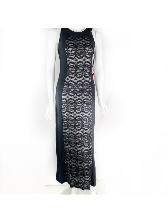 R & M Richards Dresses & Skirts - 𝅺NEW-R&M Richards Lace Panel/SequinBeaded MaxiDress